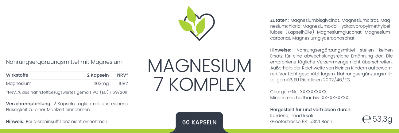 Magnesium 7-Komplex Premium